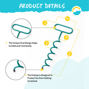 Product Details: The Unique Oval Design Helps to Hold and Twist Easily. The Endcap is Designed to Protect You from Getting Scratched. Height 12.2