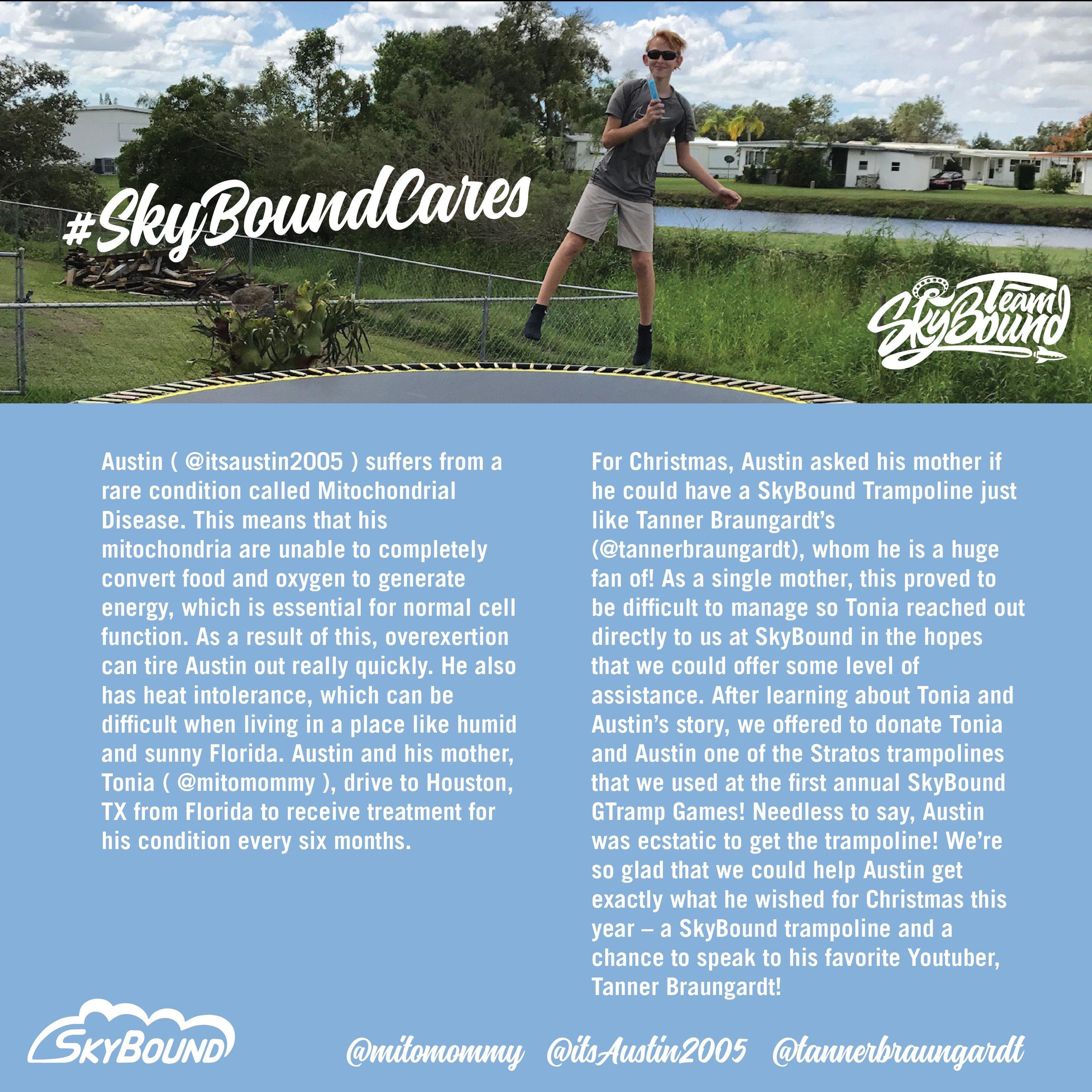 We were happy to support Austin's Christmas wish this year!