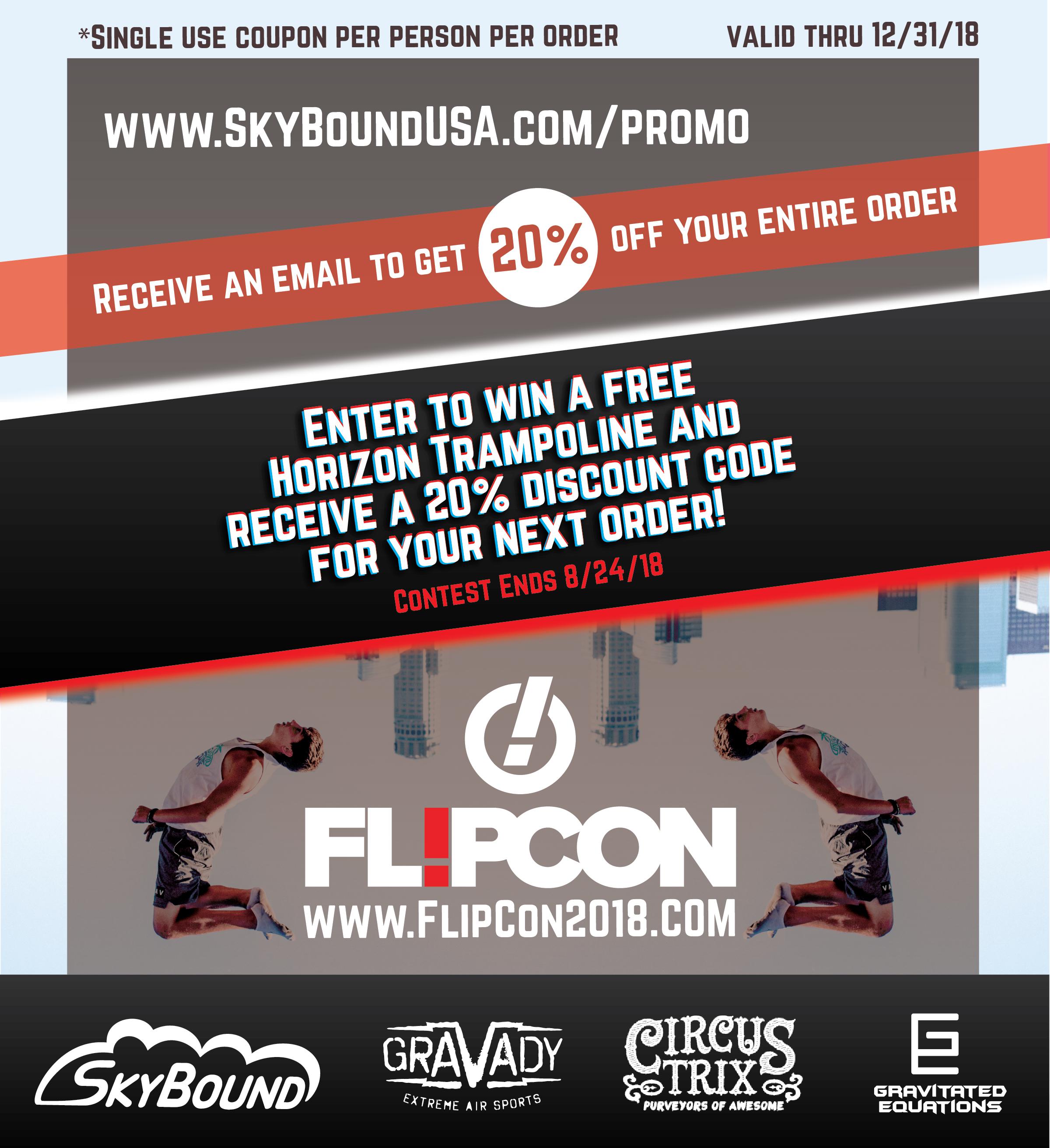SkyBound USA sponsors FlipCon 2018 hosted by DEFY & CircusTrix