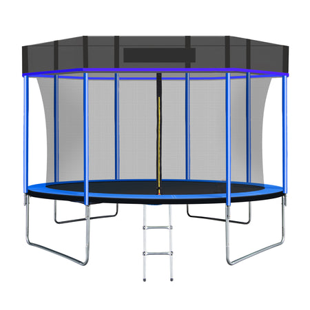 SkyBound 55 Inch Mini Trampoline for Kids with Enclosure System - Red