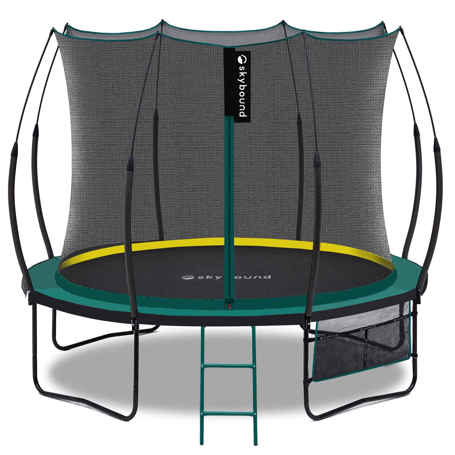 Skybound 10ft Bouncefree springless trampoline with safety net enclosure