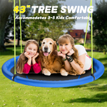 large outdoor swing accommodates 3-5 kids for backyard garden play