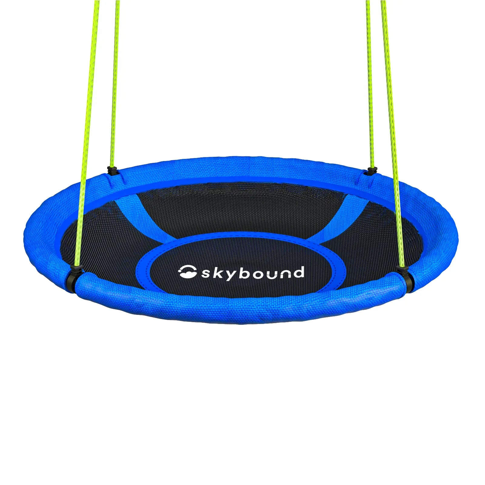 SkyBound 43 Inch Round Saucer Swing 700 lbs – Outdoor Disc Tree Swing for Backyard, Garden, Playground – Durable Steel Frame, Blue (Straps Sold Separately)