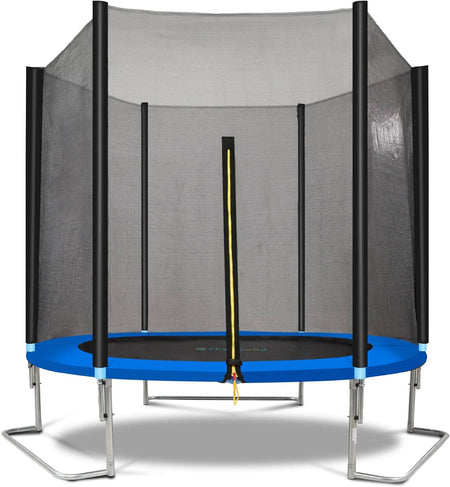 Skybound 8ft L-shaped legs trampoline blue
