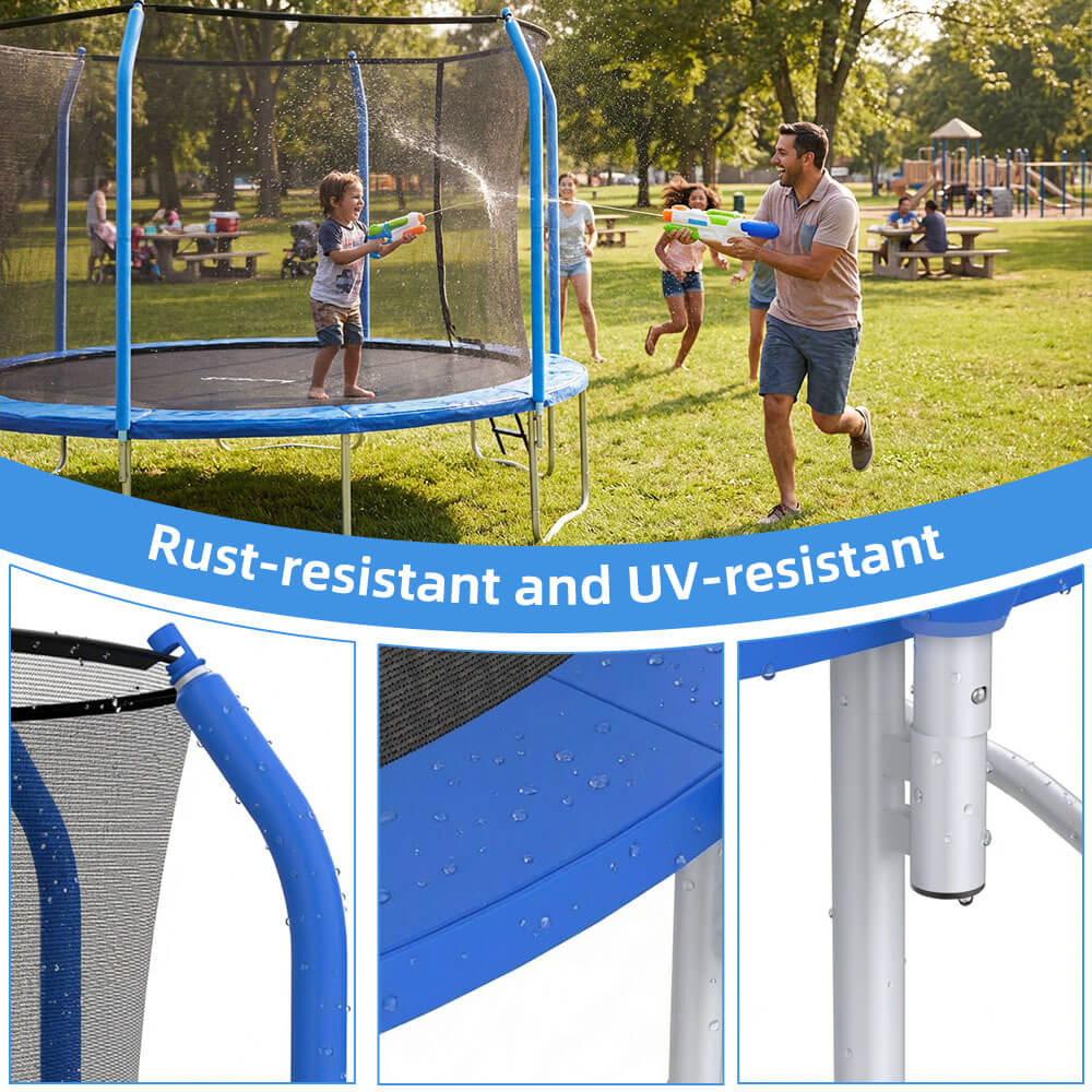 AiryBounce Pro 13ft Trampoline  UV-Resistant Cut Resistant Waterproof