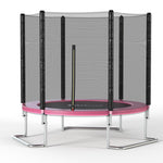 L-shape Trampoline pink