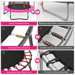 Side‑by‑side comparison of SkyBound premium trampoline frame, springs, elastic cords vs inferior trampoline parts