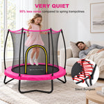 SkyBound quiet bungee kids trampoline indoor low‑noise home scene