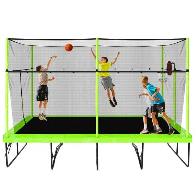 AltitudeX 10ft x 17ft Gymnastics Rectangle Trampoline - Green - SkyBound USA