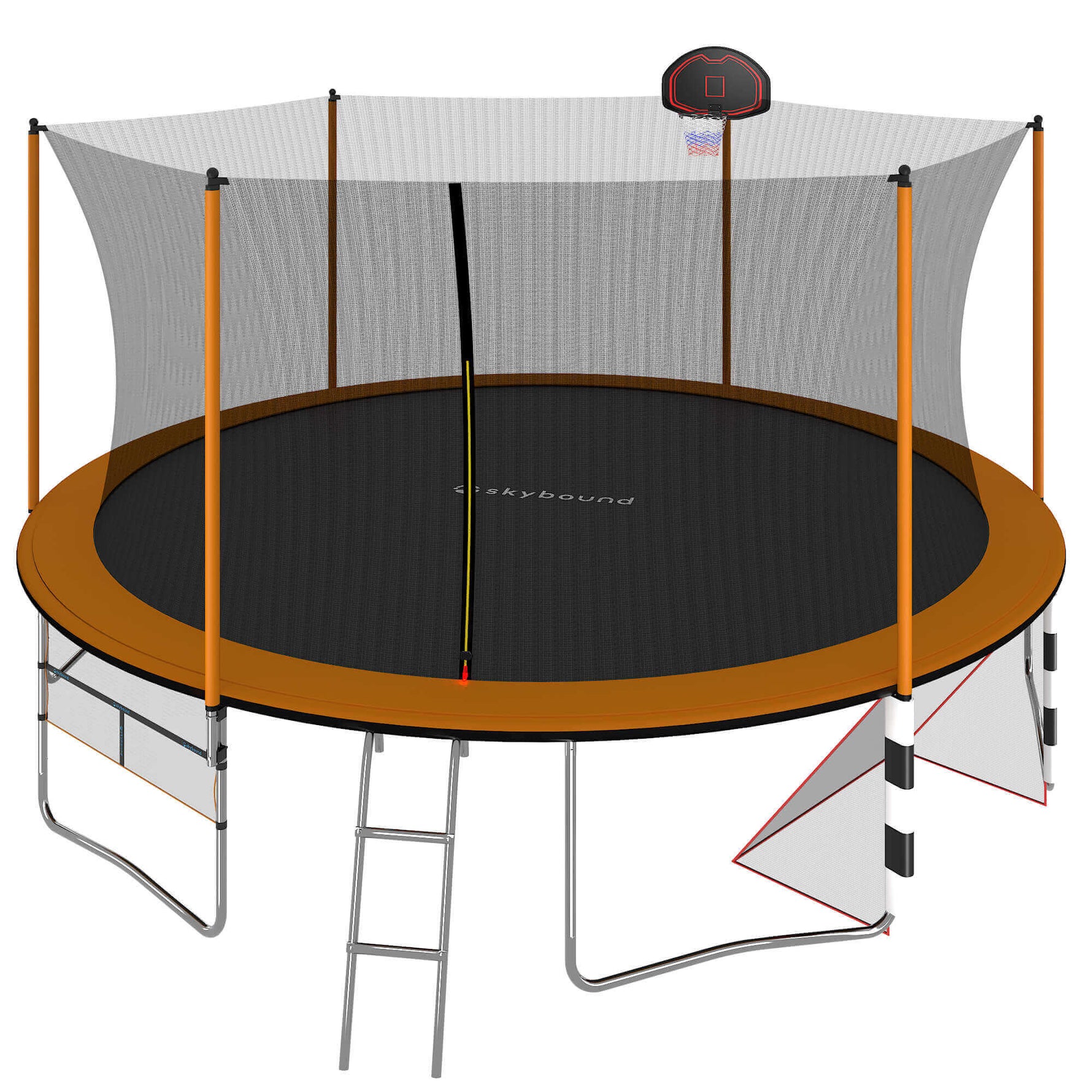 SkySoar 16ft Trampoline with soccer goal – SkyBound USA