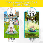 SkyBound 39 Inch Tree Swing - Green/Blue - SkyBound USA