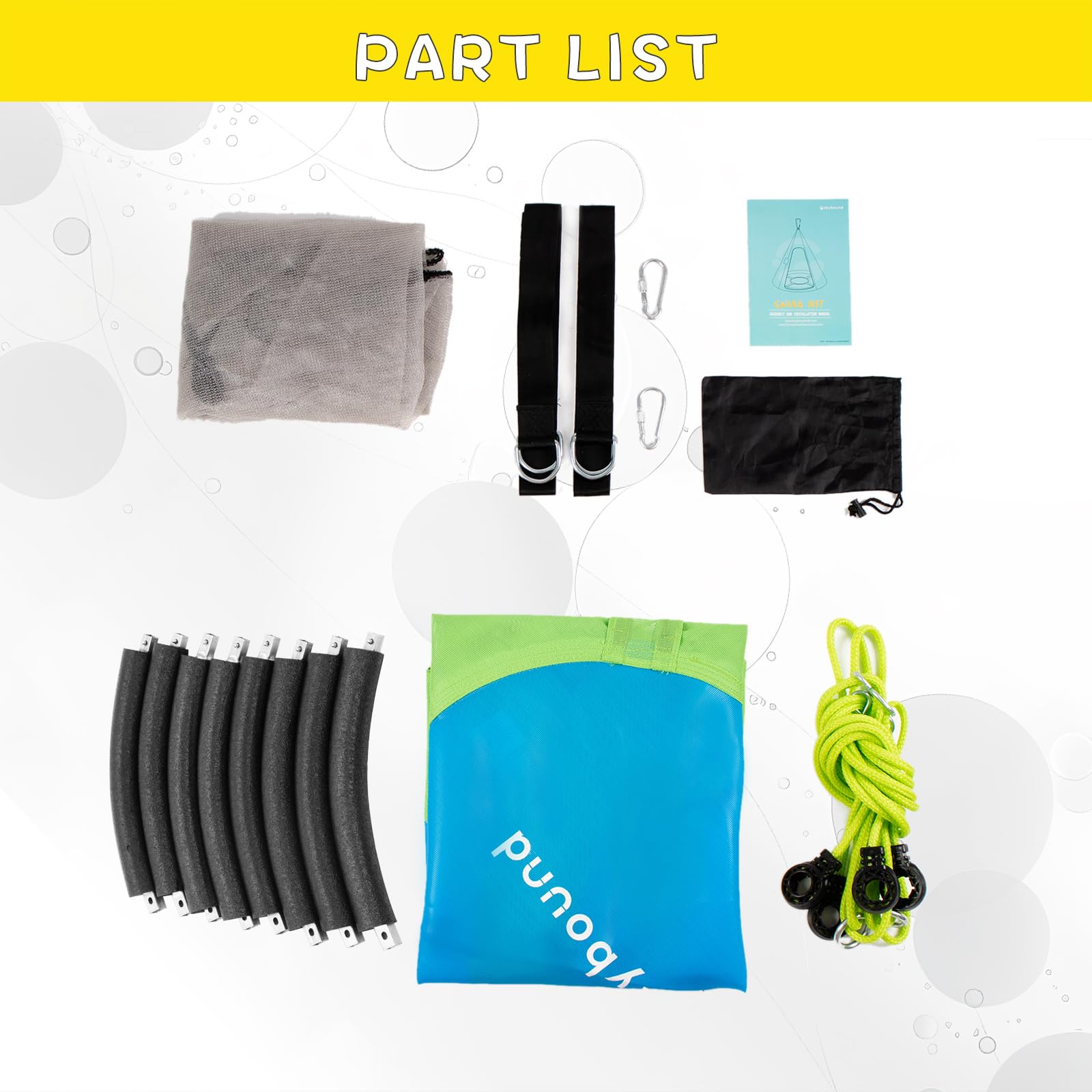 SkyBound 39 Inch Tree Swing - Green/Blue - SkyBound USA