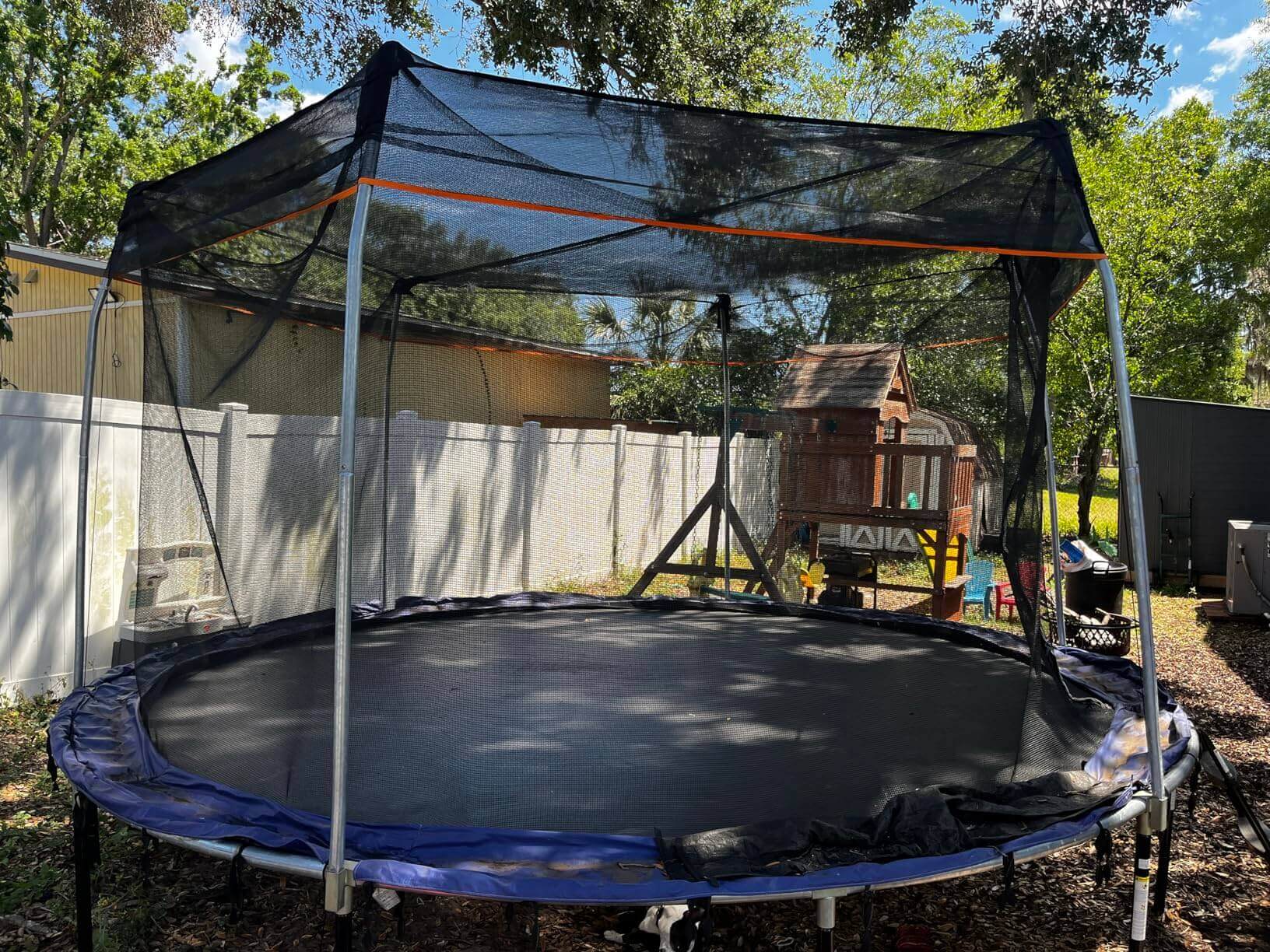 Trampoline Cover with Shoe Bag 10ft Blue