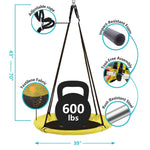 SkyBound 39 Inch Tree Swing - Yellow/Black - SkyBound USA
