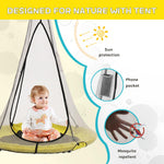 SkyBound 39 Inch Tree Swing - Yellow/Black - SkyBound USA