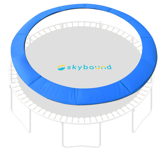 SkyBound Universal Replacement Trampoline Safety Pad - Spring Cover - Comfortable, Long Lasting, and Water-Resistant (8 Foot Diameter, Standard).