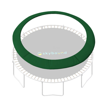 SkyBound Universal Replacement Trampoline Safety Pad - Dark Green Spring Cover Fits 10ft Frames - Comfortable, Long Lasting, and Water-Resistant.