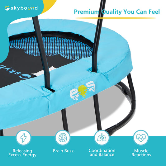 Eos Oval 4 foot Children's Sensory Mini Trampoline - SkyBound USA