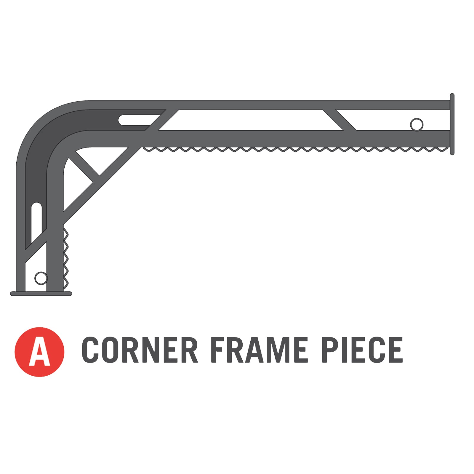 Corner Frame Piece for 11x18 foot Horizon Trampoline Part