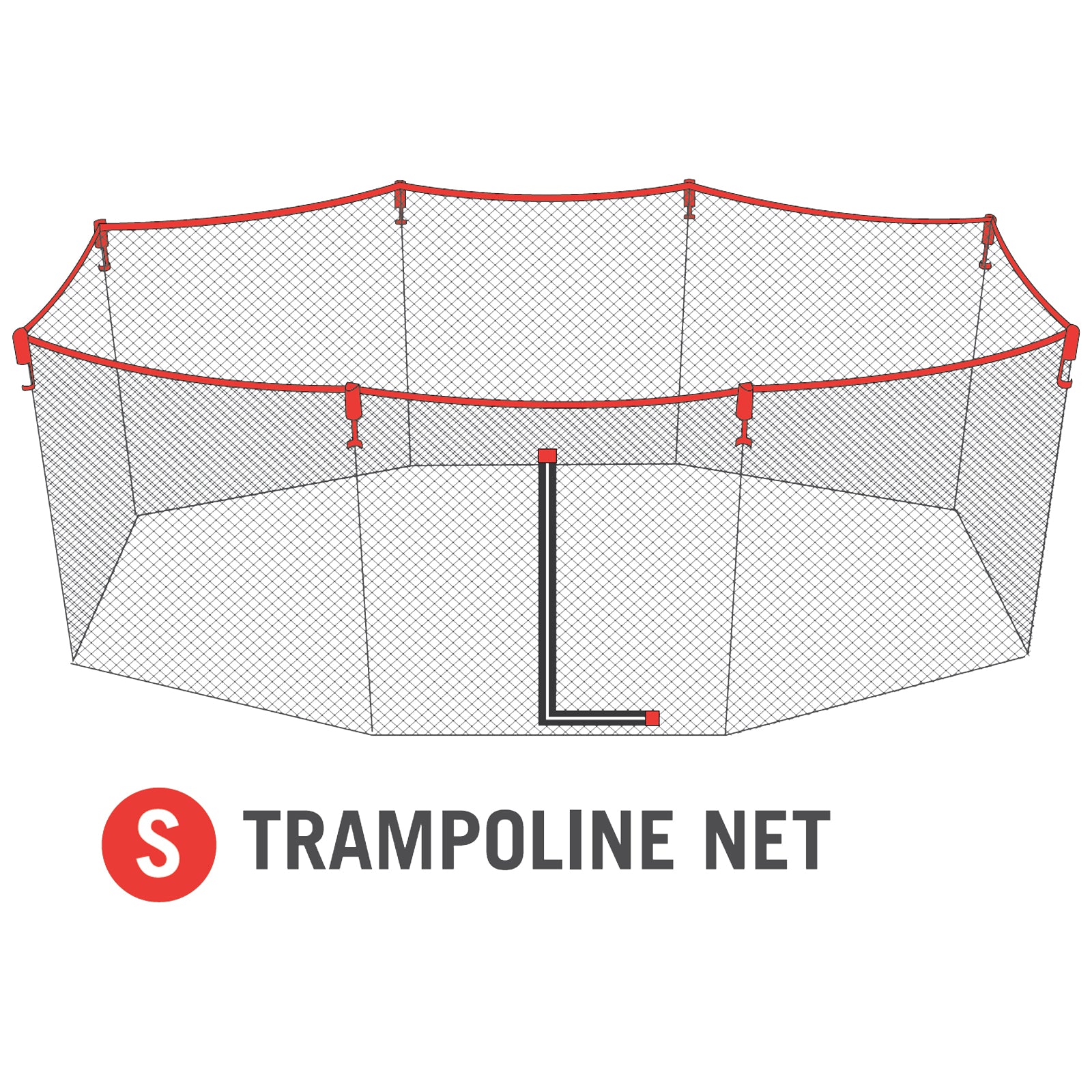 Net for 11x18 foot Horizon Trampoline (Part S)