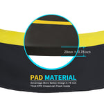 SkyBound Universal Replacement Trampoline Safety Pad - Extra Thick Foam Pad, Comfortable, Long Lasting, and Water-Resistant - Black/Yellow Color - 14ft - SkyBound USA
