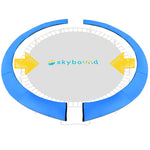 Two-Piece Easy Install Replacement Pad for 12ft Trampolines - Blue.