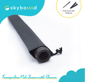 SkyBound Replacement Trampoline Enclosure Foam - Trampolines Poles Cover - Protective Poles Cover Tube Set for Safety Protection - Set of 12 - Slevee