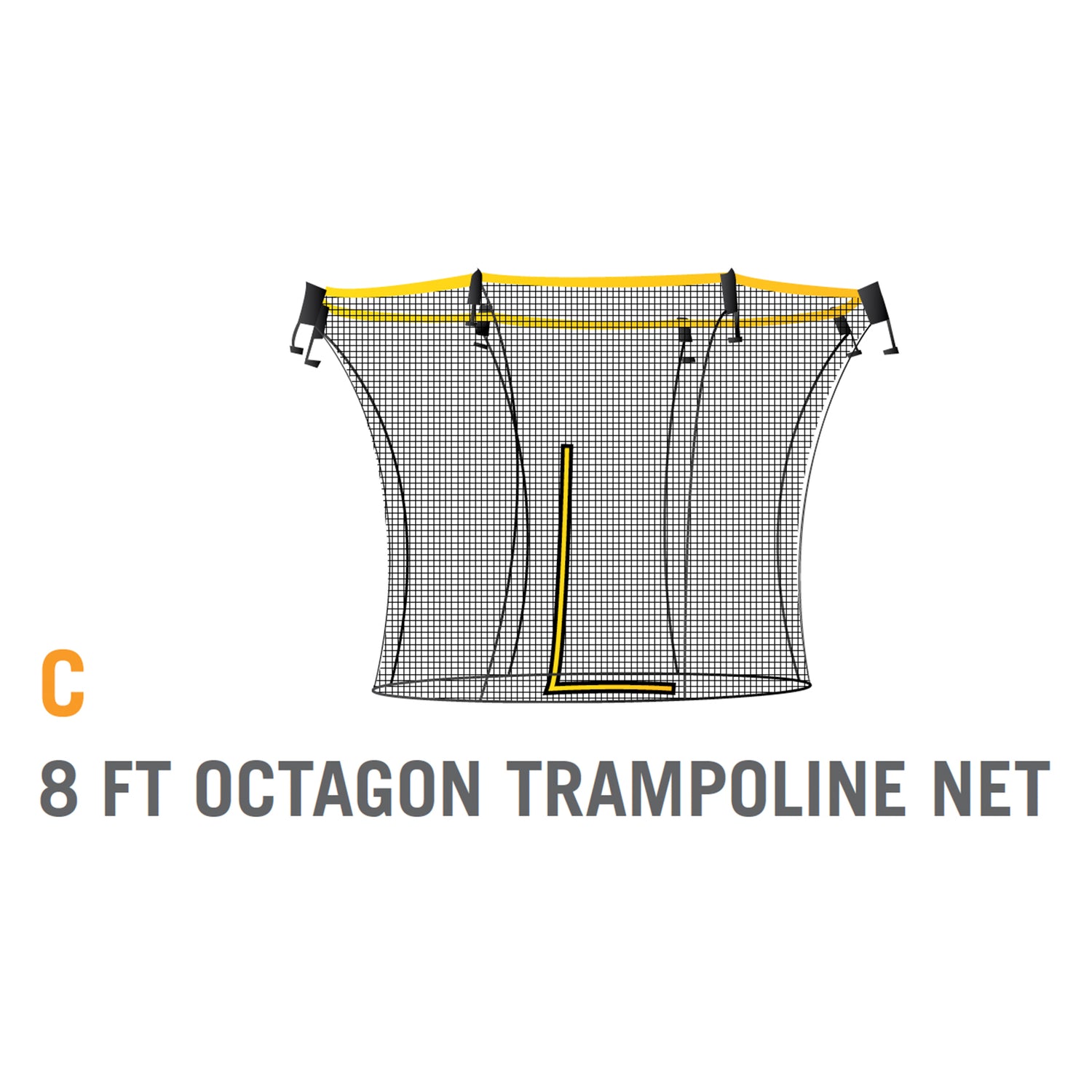 Net for 8 foot Atmos Trampoline - Blue (Part C)