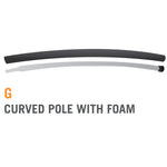 Upper Pole for 8 foot Atmos Trampoline - Black (Part G).