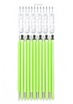 SkyBound Universal Replacement Enclosure Poles and Hardware - Complete Set of 6 Poles - Net not Included - Green.