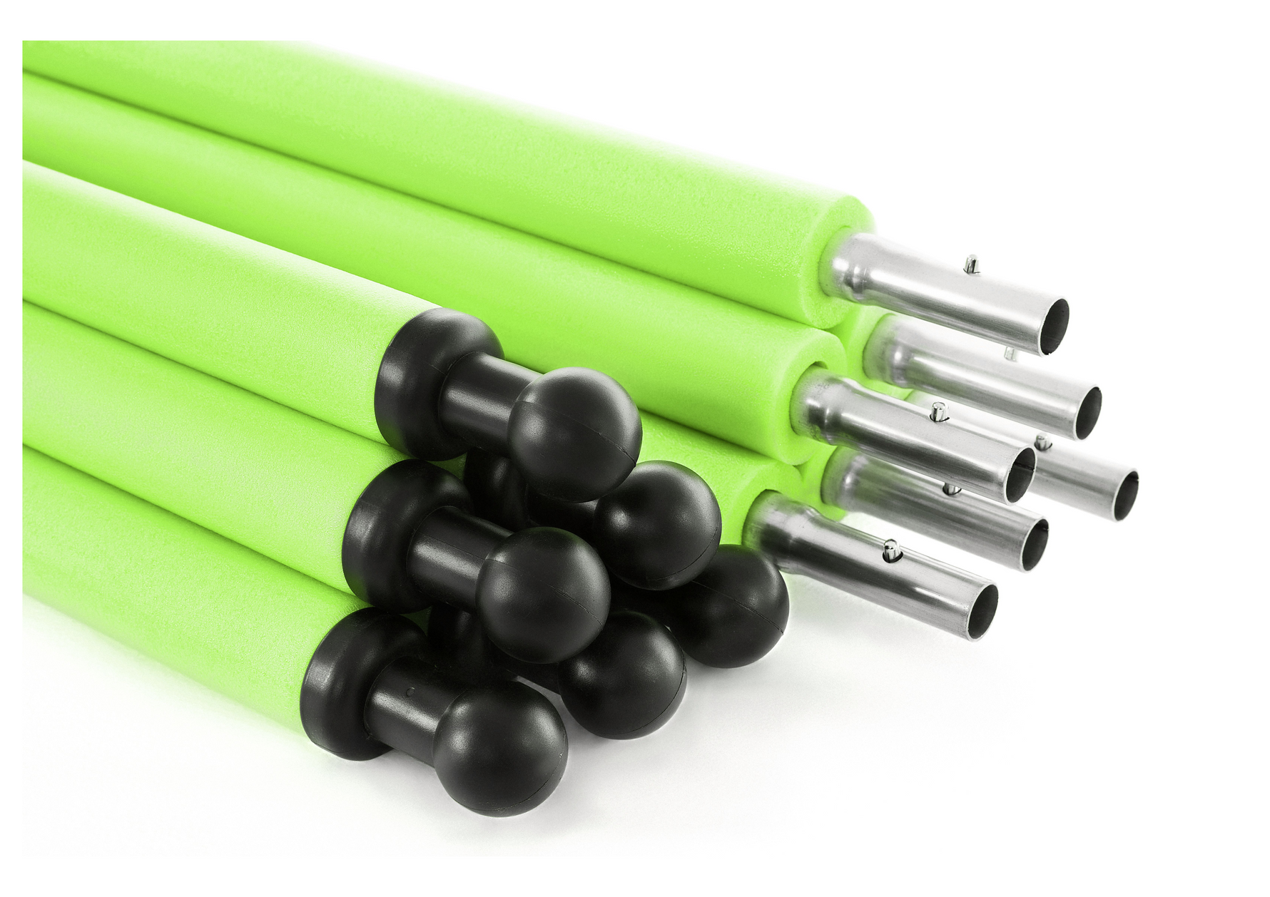 SkyBound Universal Replacement Enclosure Poles and Hardware - Complete Set of 6 Poles - Net not Included - Green.