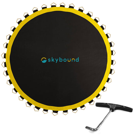Premium Replacement Mat for 14ft Trampolines - 150in / 72 V-Rings / 5.5in Springs.