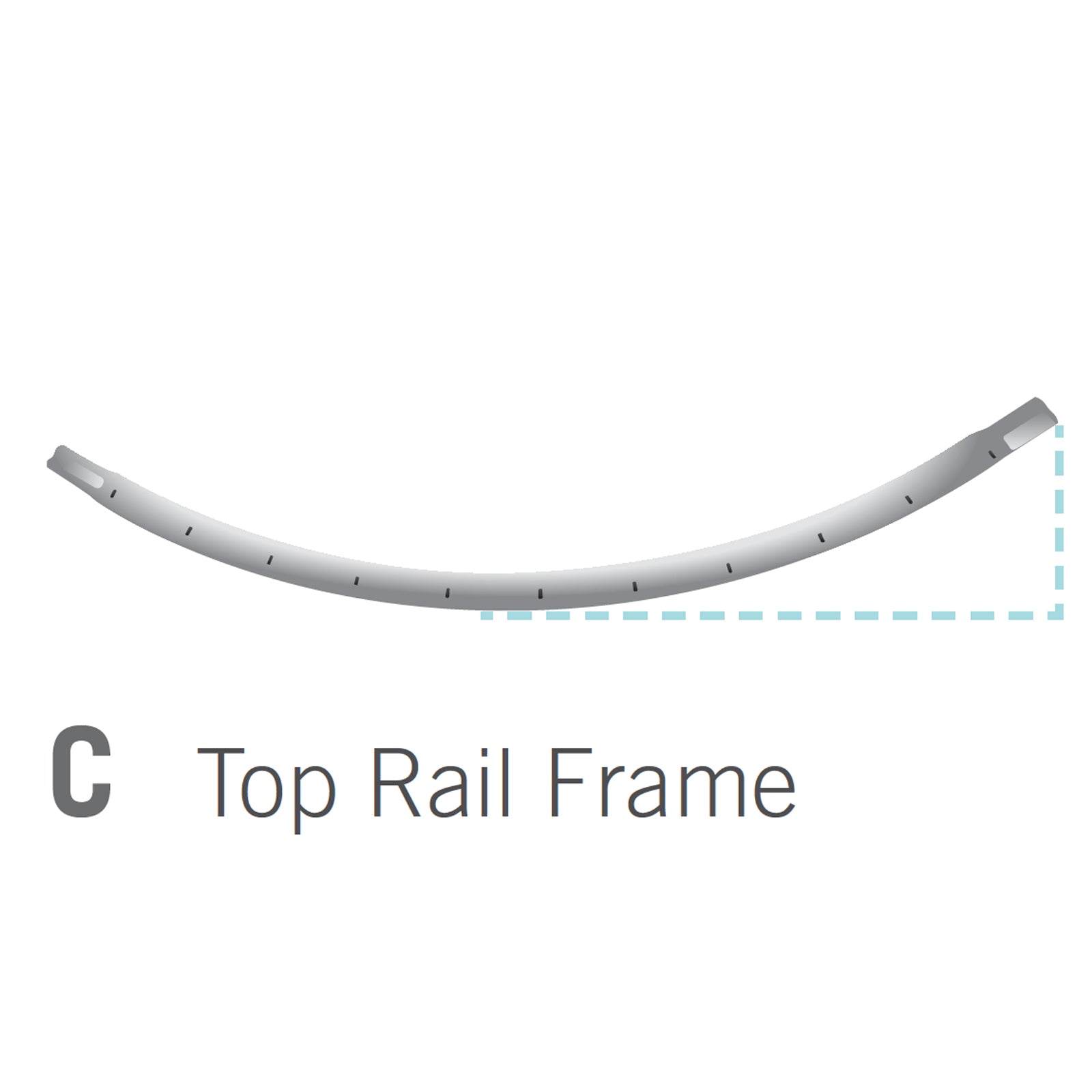 Top Rail for 11x16 foot Orion Trampoline (Part C).