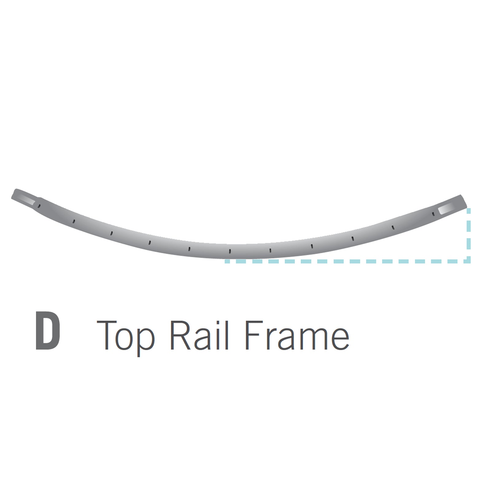 Top Rail for 10x14 foot Orion Trampoline (Part D).