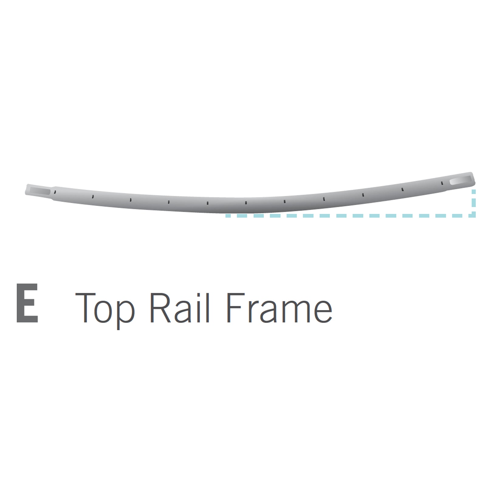 Top Rail for 10x14 foot Orion Trampoline (Part E).