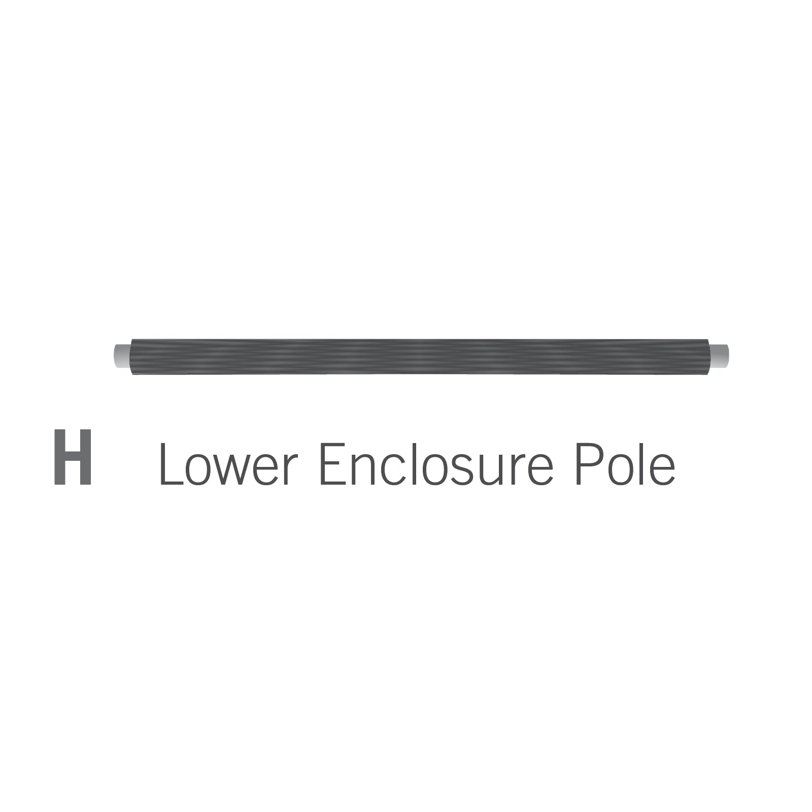 Lower Enclosure Pole for 10x14 foot Orion Trampoline (Part H).